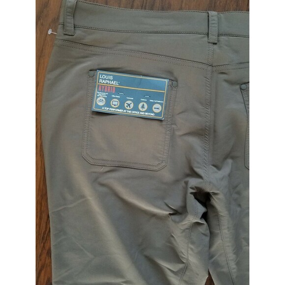 NEW Louis Raphael Hybrid Men's Slim Fit 5 Pocket Pant Bungee Cord Size 38 x 30 - Picture 6 of 9